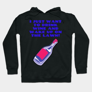 I Just Want to Drink Wine... Hoodie